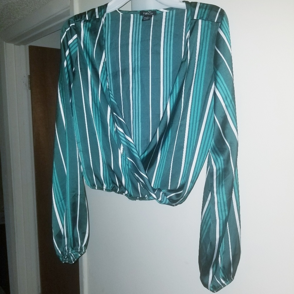 Hunter Green Crop Top